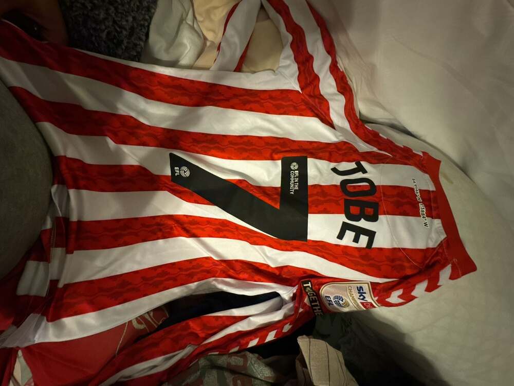 Hummel Sunderland AFC 2023-24 Home Long Sleeve Jersey #7 JOBE